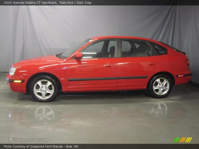 Rally Red / Dark Gray 2003 Hyundai Elantra GT Hatchback