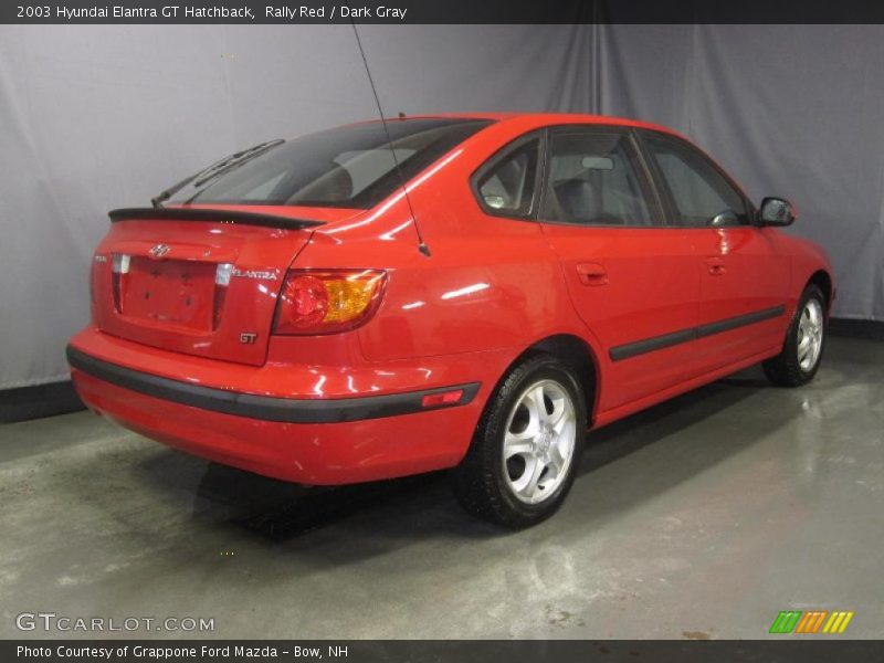 Rally Red / Dark Gray 2003 Hyundai Elantra GT Hatchback