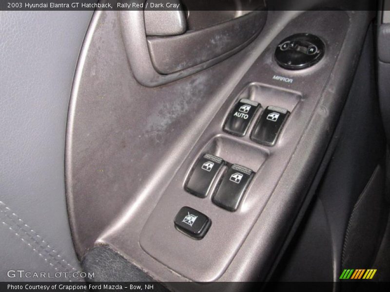 Rally Red / Dark Gray 2003 Hyundai Elantra GT Hatchback
