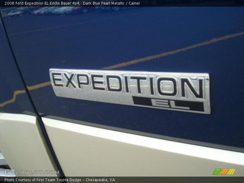Dark Blue Pearl Metallic / Camel 2008 Ford Expedition EL Eddie Bauer 4x4