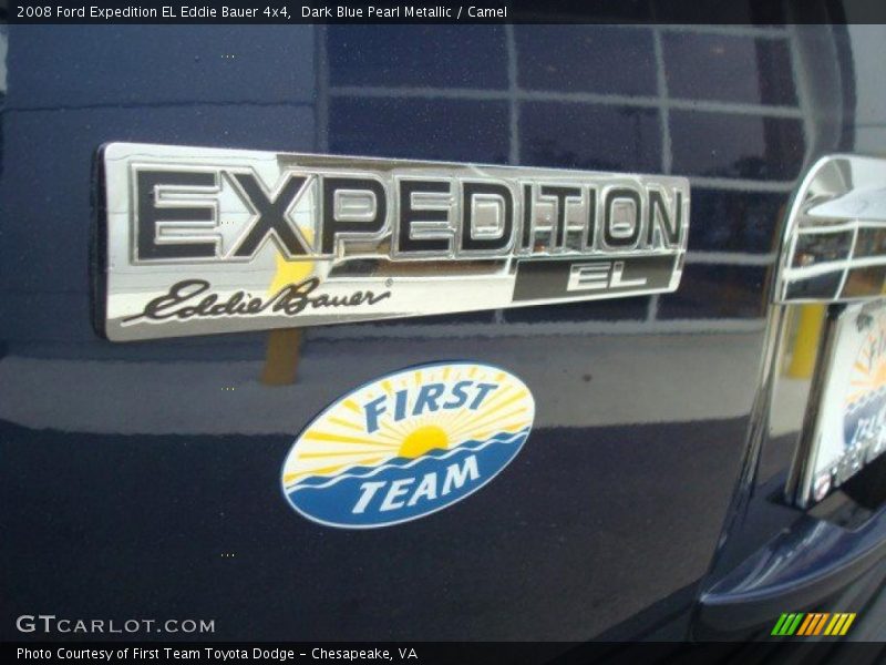 Dark Blue Pearl Metallic / Camel 2008 Ford Expedition EL Eddie Bauer 4x4