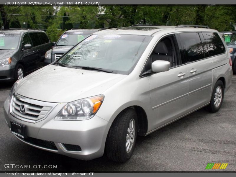 Silver Pearl Metallic / Gray 2008 Honda Odyssey EX-L