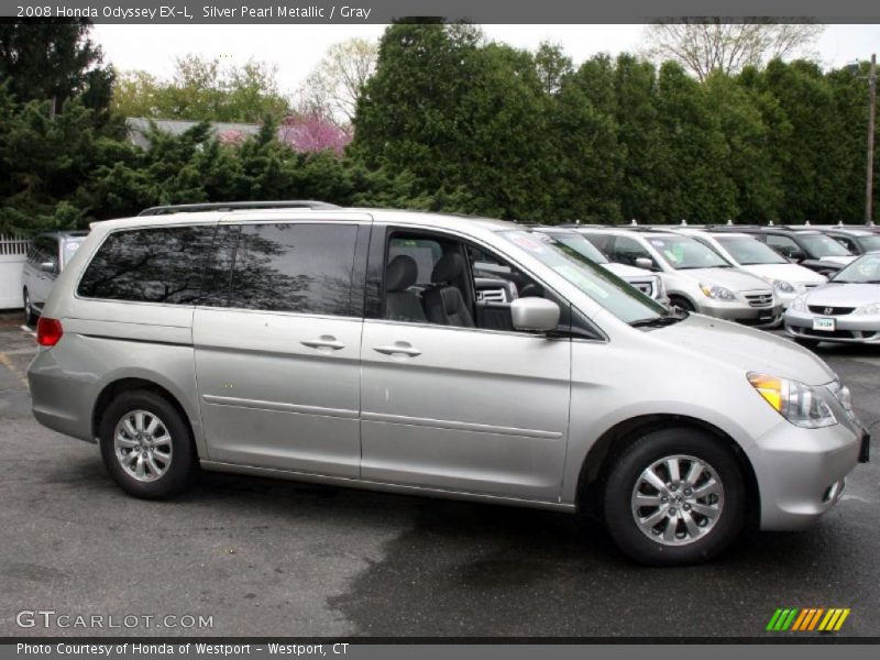 Silver Pearl Metallic / Gray 2008 Honda Odyssey EX-L