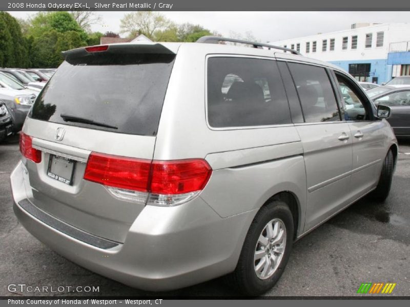 Silver Pearl Metallic / Gray 2008 Honda Odyssey EX-L
