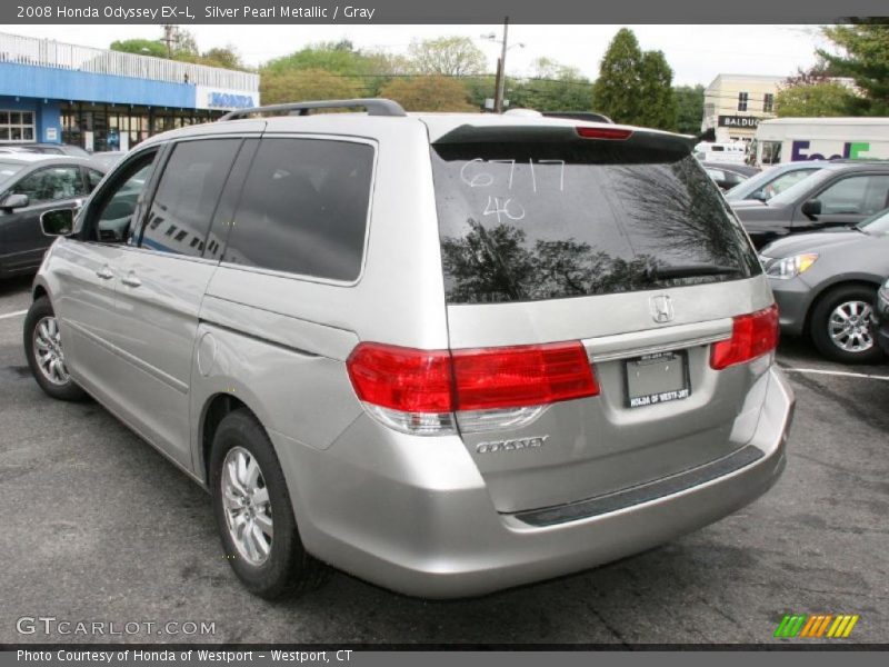 Silver Pearl Metallic / Gray 2008 Honda Odyssey EX-L