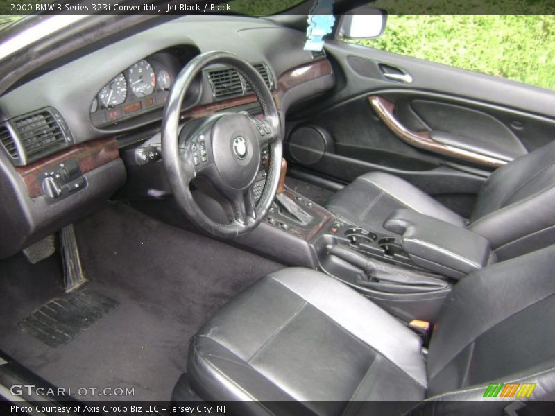Jet Black / Black 2000 BMW 3 Series 323i Convertible
