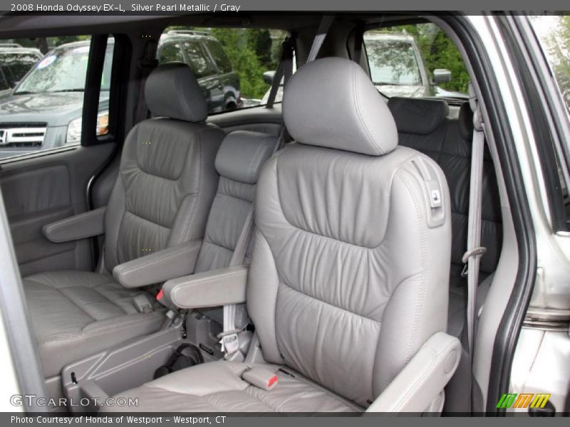 Silver Pearl Metallic / Gray 2008 Honda Odyssey EX-L