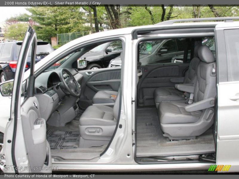 Silver Pearl Metallic / Gray 2008 Honda Odyssey EX-L