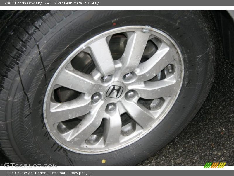 Silver Pearl Metallic / Gray 2008 Honda Odyssey EX-L