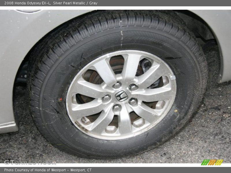 Silver Pearl Metallic / Gray 2008 Honda Odyssey EX-L
