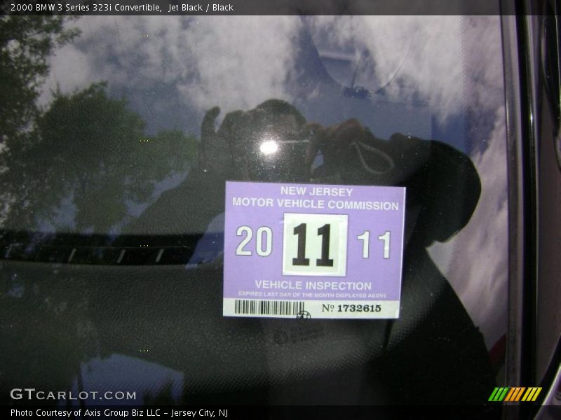 Jet Black / Black 2000 BMW 3 Series 323i Convertible