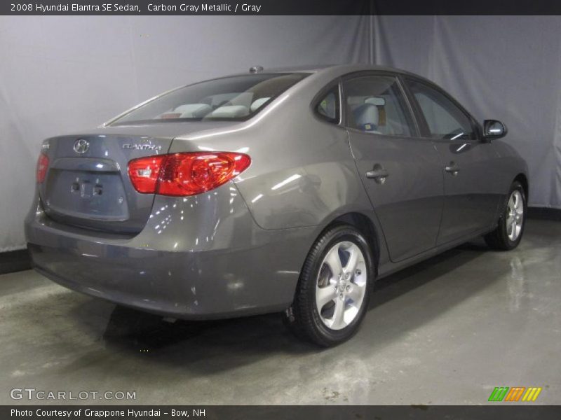 Carbon Gray Metallic / Gray 2008 Hyundai Elantra SE Sedan