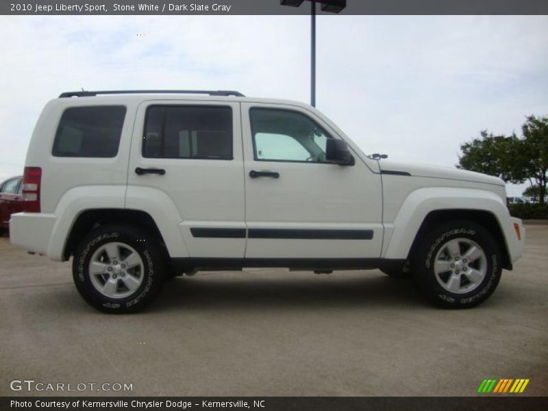 Stone White / Dark Slate Gray 2010 Jeep Liberty Sport