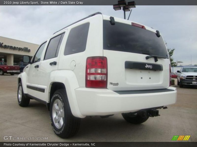 Stone White / Dark Slate Gray 2010 Jeep Liberty Sport