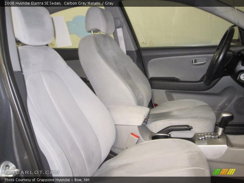 Carbon Gray Metallic / Gray 2008 Hyundai Elantra SE Sedan