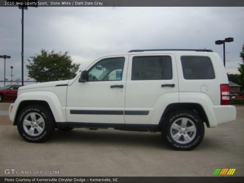 Stone White / Dark Slate Gray 2010 Jeep Liberty Sport