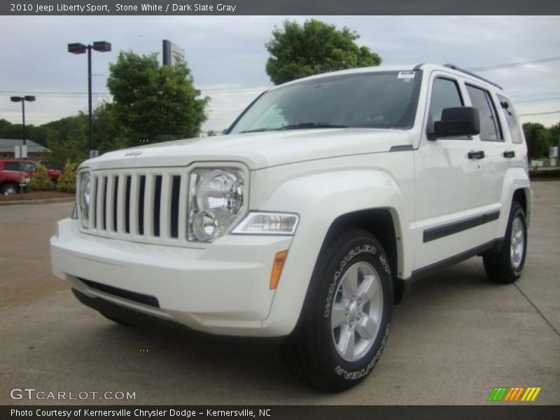Stone White / Dark Slate Gray 2010 Jeep Liberty Sport