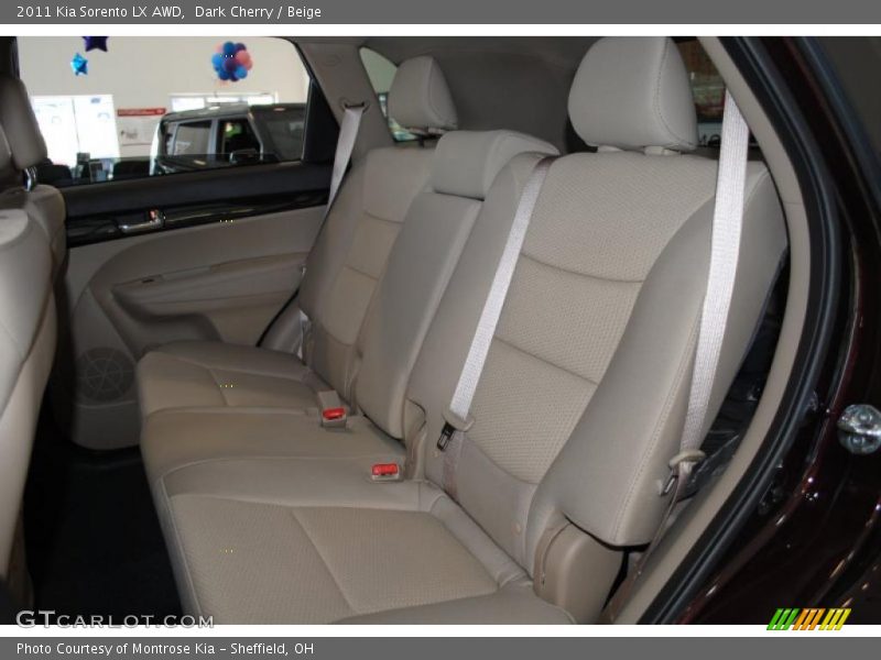 Dark Cherry / Beige 2011 Kia Sorento LX AWD