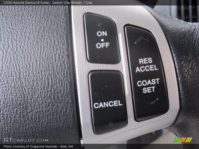 Carbon Gray Metallic / Gray 2008 Hyundai Elantra SE Sedan