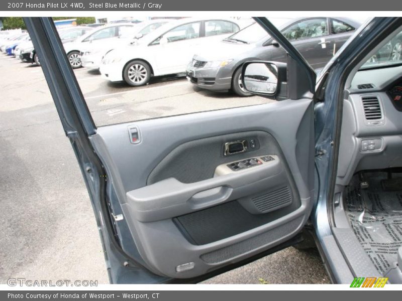 Steel Blue Metallic / Gray 2007 Honda Pilot LX 4WD