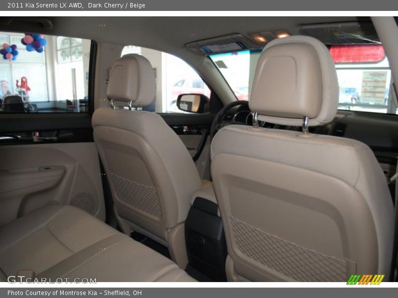 Dark Cherry / Beige 2011 Kia Sorento LX AWD