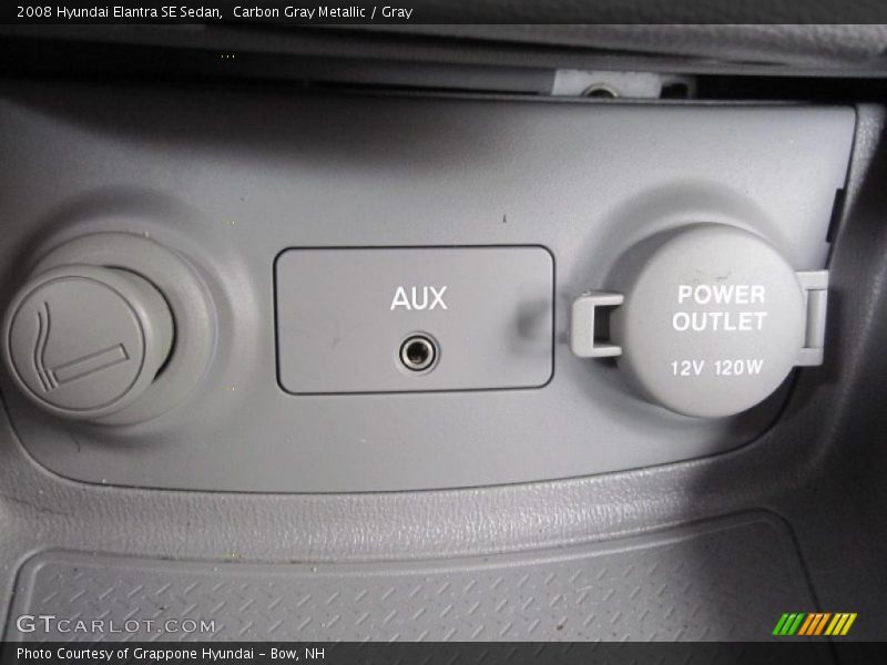 Carbon Gray Metallic / Gray 2008 Hyundai Elantra SE Sedan