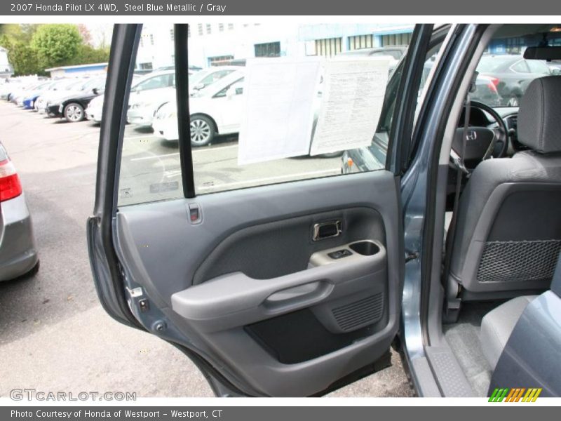 Steel Blue Metallic / Gray 2007 Honda Pilot LX 4WD