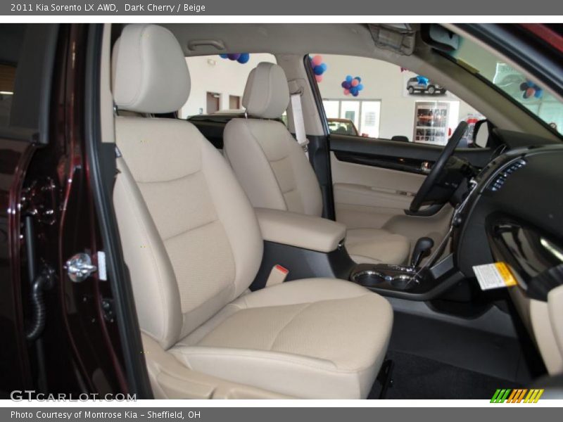 Dark Cherry / Beige 2011 Kia Sorento LX AWD