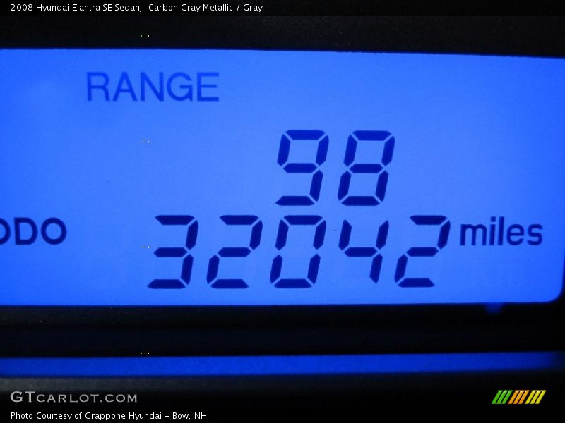 Carbon Gray Metallic / Gray 2008 Hyundai Elantra SE Sedan