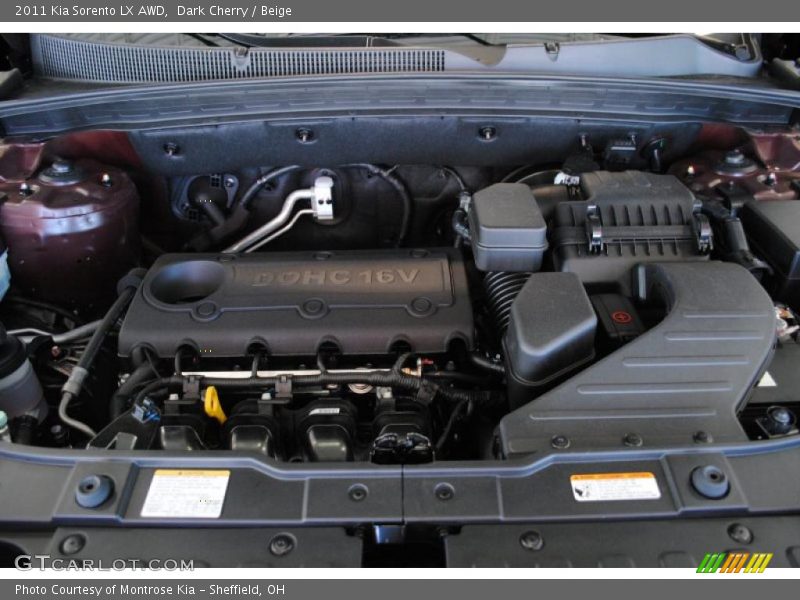 Dark Cherry / Beige 2011 Kia Sorento LX AWD