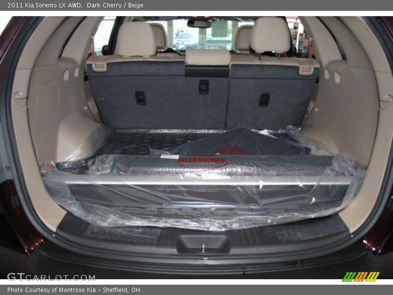 Dark Cherry / Beige 2011 Kia Sorento LX AWD