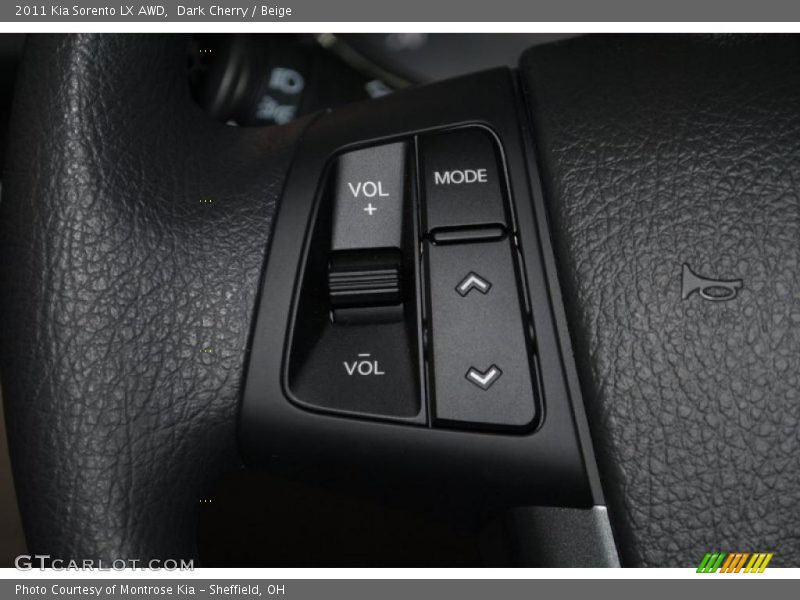 Dark Cherry / Beige 2011 Kia Sorento LX AWD