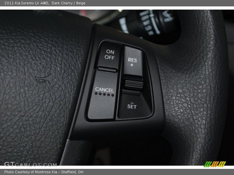Dark Cherry / Beige 2011 Kia Sorento LX AWD