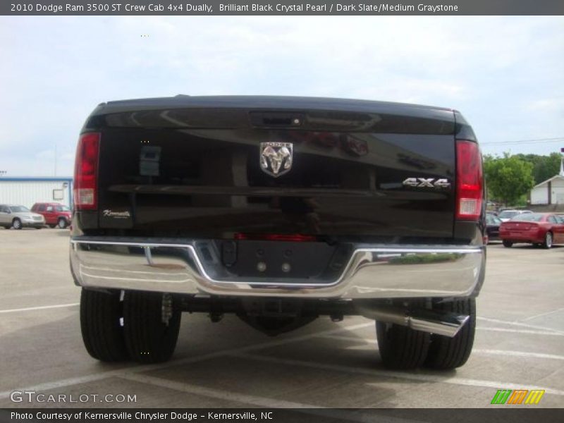 Brilliant Black Crystal Pearl / Dark Slate/Medium Graystone 2010 Dodge Ram 3500 ST Crew Cab 4x4 Dually