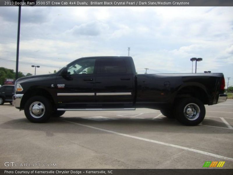 Brilliant Black Crystal Pearl / Dark Slate/Medium Graystone 2010 Dodge Ram 3500 ST Crew Cab 4x4 Dually