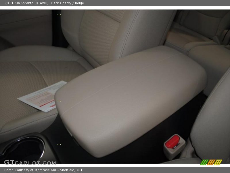Dark Cherry / Beige 2011 Kia Sorento LX AWD
