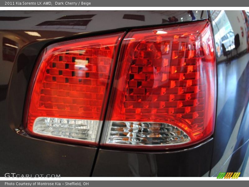 Dark Cherry / Beige 2011 Kia Sorento LX AWD