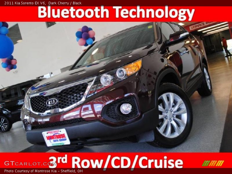 Dark Cherry / Black 2011 Kia Sorento EX V6