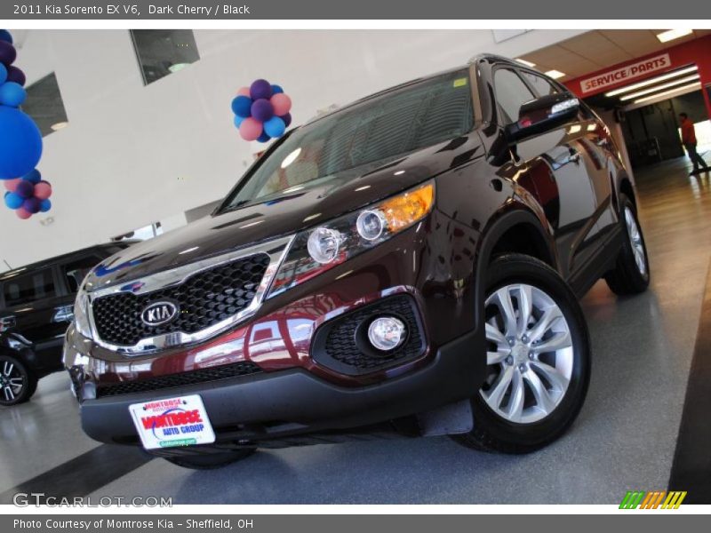 Dark Cherry / Black 2011 Kia Sorento EX V6
