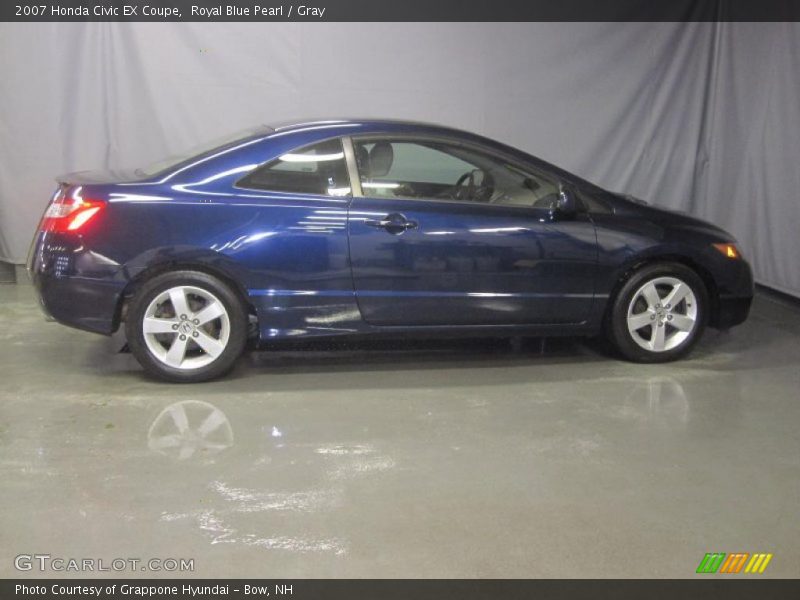 Royal Blue Pearl / Gray 2007 Honda Civic EX Coupe