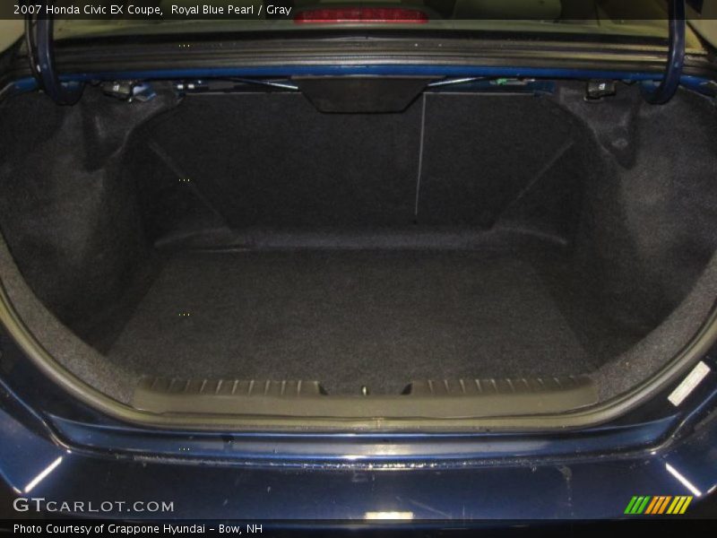 Royal Blue Pearl / Gray 2007 Honda Civic EX Coupe