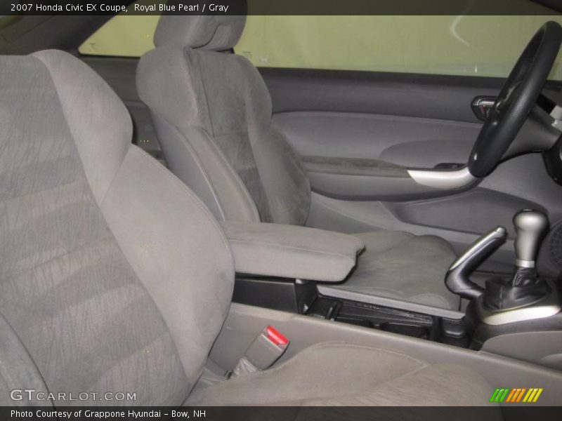 Royal Blue Pearl / Gray 2007 Honda Civic EX Coupe