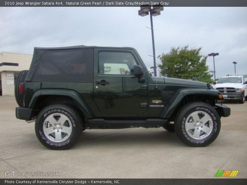 Natural Green Pearl / Dark Slate Gray/Medium Slate Gray 2010 Jeep Wrangler Sahara 4x4