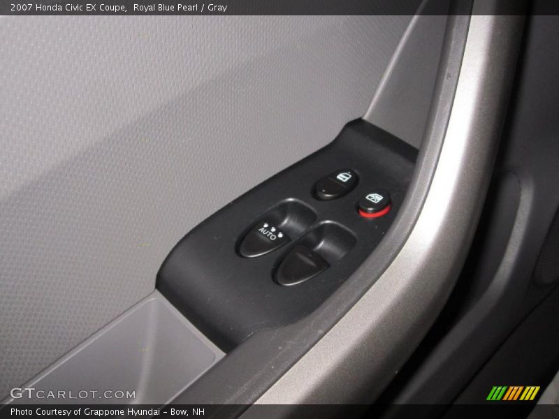 Royal Blue Pearl / Gray 2007 Honda Civic EX Coupe