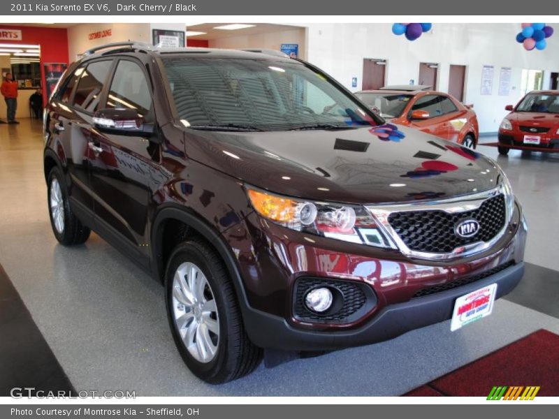 Dark Cherry / Black 2011 Kia Sorento EX V6