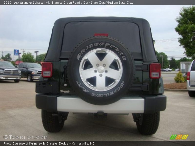 Natural Green Pearl / Dark Slate Gray/Medium Slate Gray 2010 Jeep Wrangler Sahara 4x4