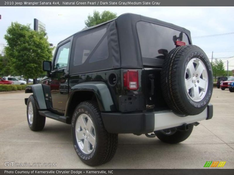 Natural Green Pearl / Dark Slate Gray/Medium Slate Gray 2010 Jeep Wrangler Sahara 4x4