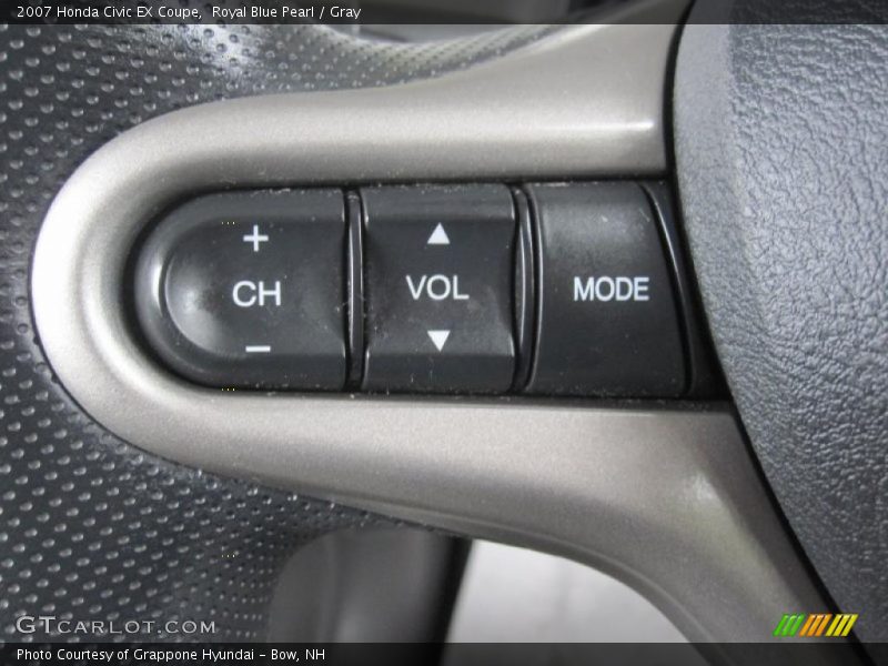 Royal Blue Pearl / Gray 2007 Honda Civic EX Coupe