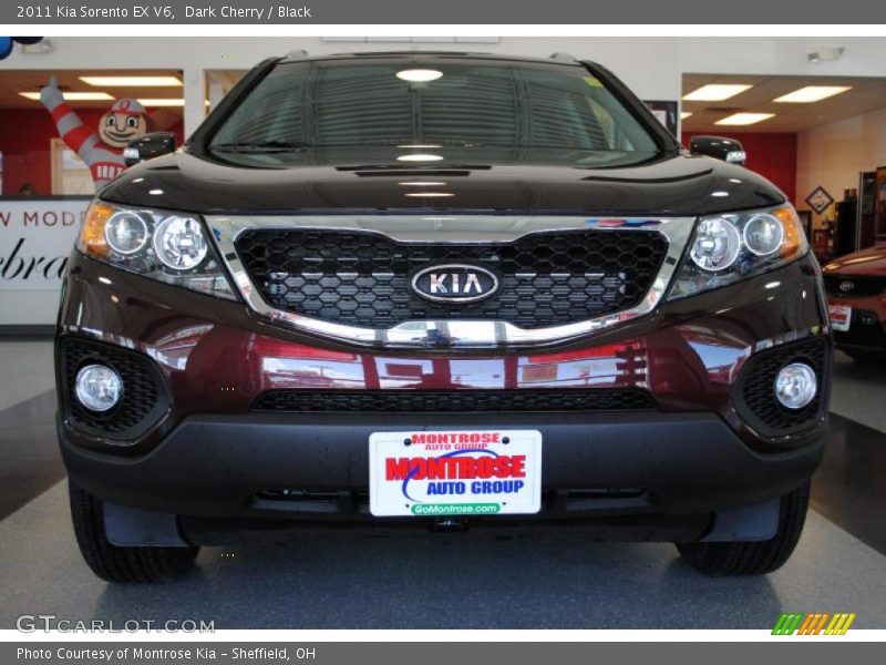 Dark Cherry / Black 2011 Kia Sorento EX V6