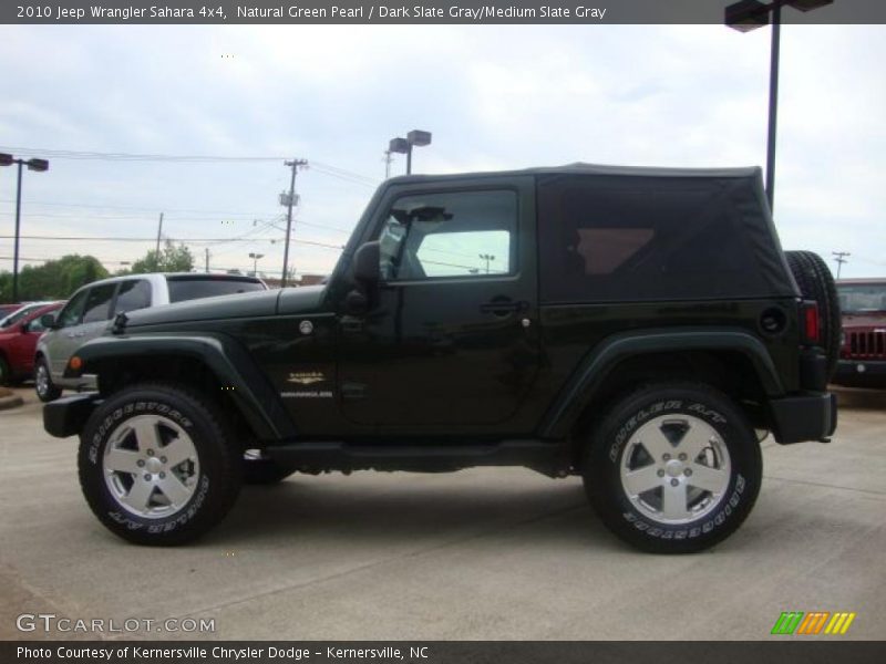 Natural Green Pearl / Dark Slate Gray/Medium Slate Gray 2010 Jeep Wrangler Sahara 4x4